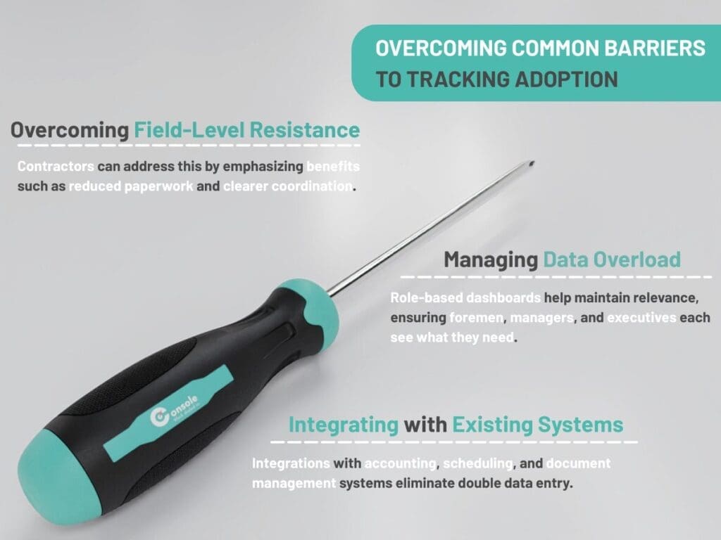 Overcoming Common Barriers to Tracking Adoption for Construction Project Tracking Tools Every Contractor Should Use