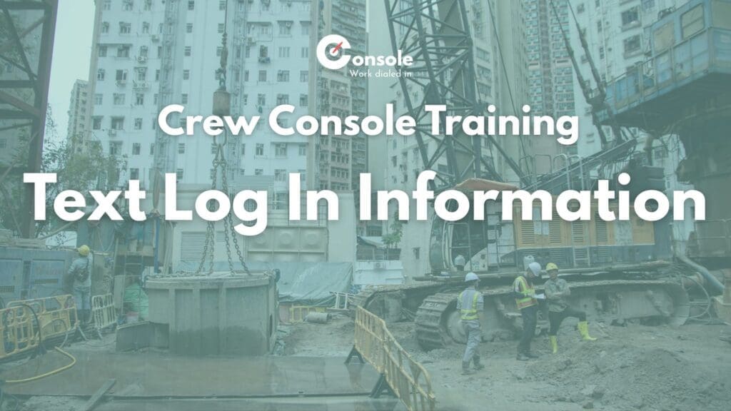 SMS Log In Information