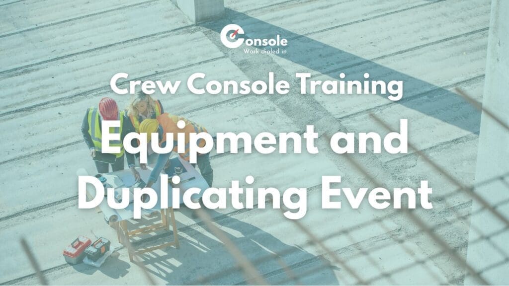 Scheduling Equipment