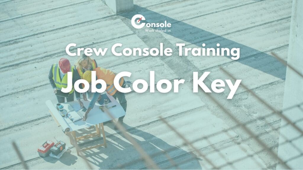 Job Color Key