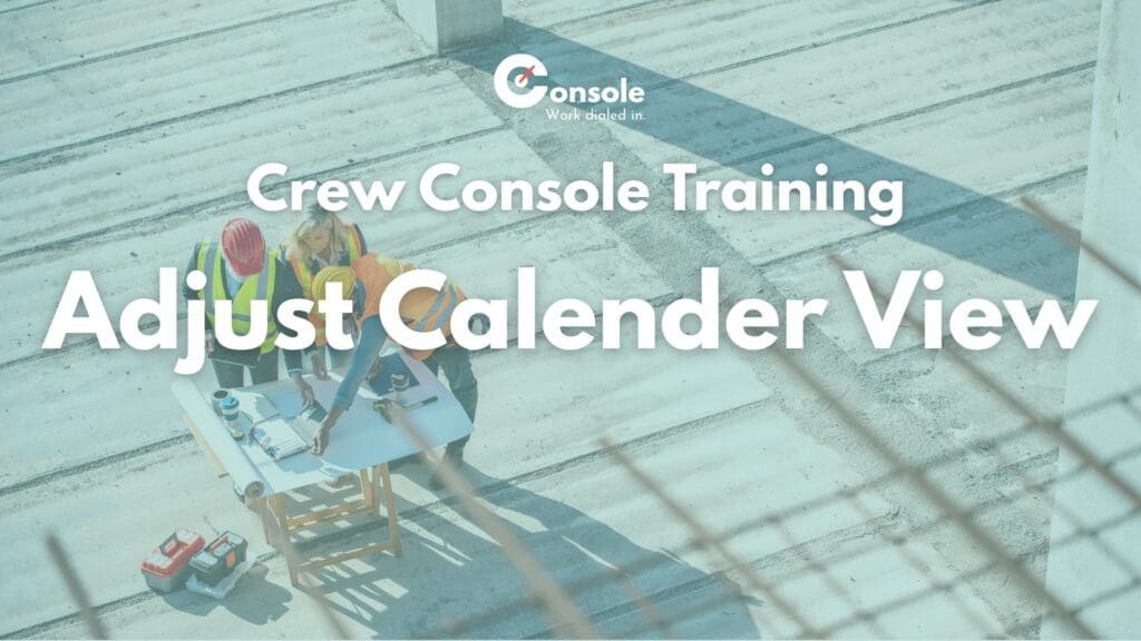 Adjust Calendar View